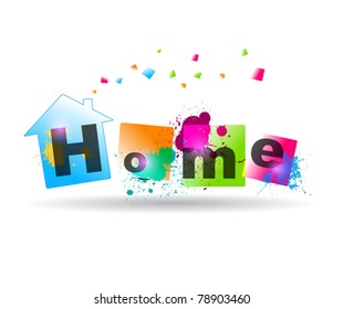 House background, home silhouette