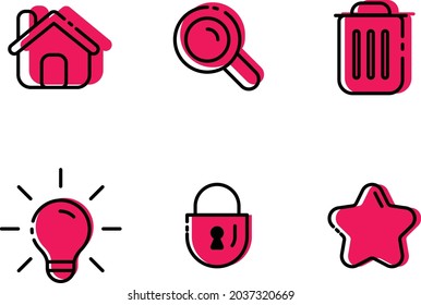 house balab icon lantern icon logo graphic icon symbol icon Graphic elements design