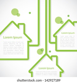 House banners - vector illustration