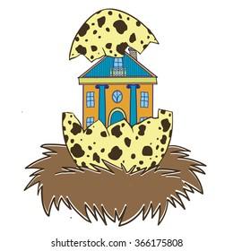 house in a bird's nest