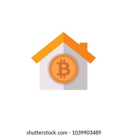House of Bitcoin Logo and Icon Element