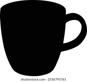 house black cup vector isolated on white background. Cup icon illustration design