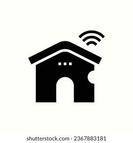 icono negro casero, icono aislado en fondo claro, perfecto para sitio web, blog, logotipo, diseño gráfico, medios sociales, interfaz de usuario, aplicación móvil