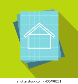 House blueprint icon