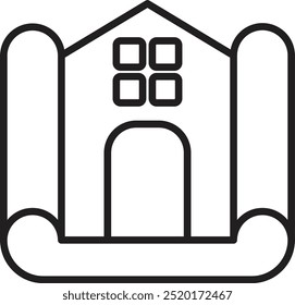 House Blueprint icon design for personal commercial use