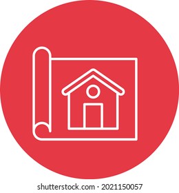 House Blueprint icon vector image. Can also be used for web apps, mobile apps and print media.