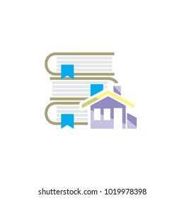 House Book Logo Icon Design