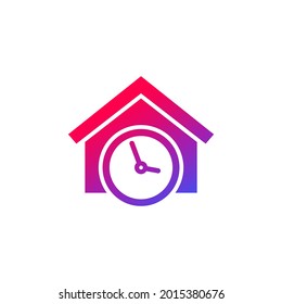 house booking time icon, vector