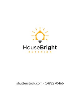 House Bright Logo Design Concept