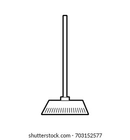 house broom isolated icon