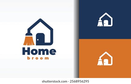 the house and broom logo