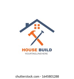 house build and renovation logo icon vector illustration design