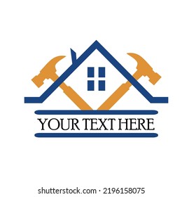 House build and renovation logo icon vector illustration