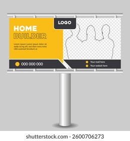 House builder billboard design template