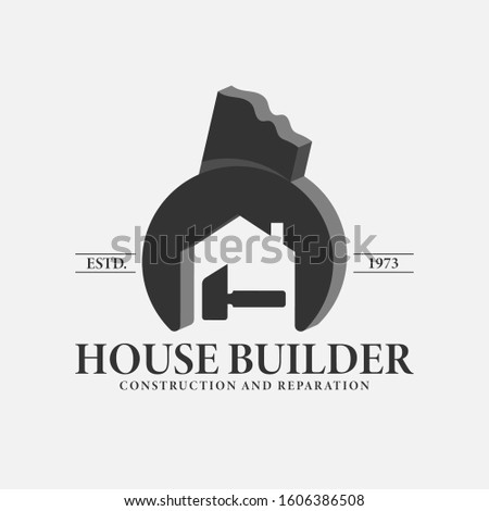 House Builder Logo Construction and Reparation