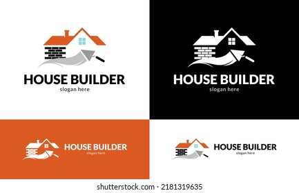 House builder symbol. Vector illustration.