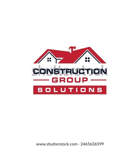 House builders construction repair logo vector illustrations