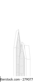 House building. Architectural background