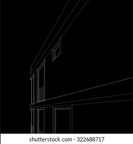 house building architectural drawing
