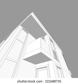 house building architectural drawing