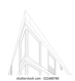 house building architectural drawing