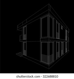 house building architectural drawing