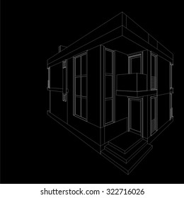 house building architectural drawing