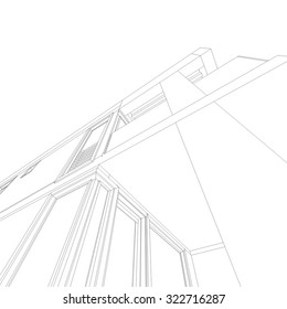 house building architectural drawing