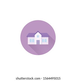 house building colorful vector flat icon. house building colorful vector flat icon. house building colorful vector flat icon. 