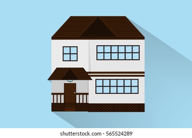 house building design.vector and illustration