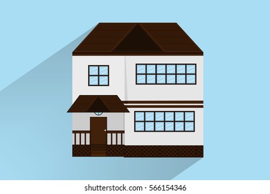 house building design.vector and illustration