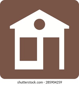 House, building, exterior icon vector image. Can also be used for construction, interiors and building. Suitable for use on web apps, mobile apps and print media.