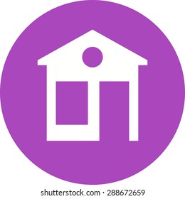 House, building, exterior icon vector image. Can also be used for construction, interiors and building. Suitable for use on web apps, mobile apps and print media.