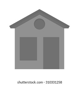 House, building, exterior icon vector image. Can also be used for construction, interiors and building. Suitable for use on web apps, mobile apps and print media.