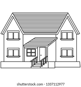 house building facade icon