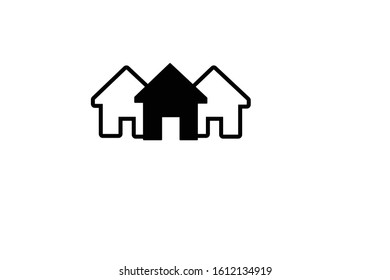 house, building, flat, apartment, vector .