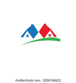 house or building flat or minimalist logo or illustration