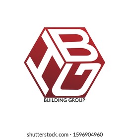 house building group logo. cube design for business