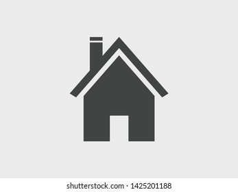 House building, home icon vector