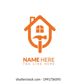 House Building Home Real Estate Logo Design Royalty Free Vector Image