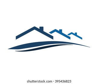 house building icon home residence image vector