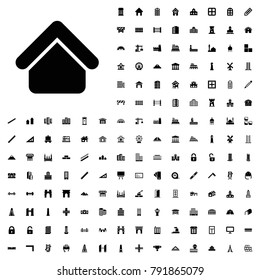 House building icon illustration isolated vector sign symbol. architecture icons vector set.