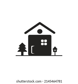 house building icon. User Interface Design or user interface engineering.