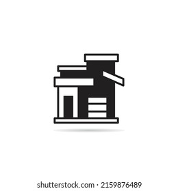 ilustración vectorial de icono de construcción de casa
