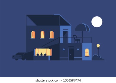 House building illustration