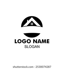 House building logo design template, design graphic vector. Symbol, icon, creative.