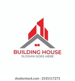 House and building logo social community  construction marketing