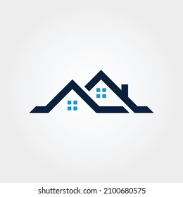 Ilustraciones de diseño vectorial del logotipo de House Building
