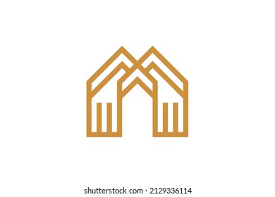 Logo de House and Building Monoline
