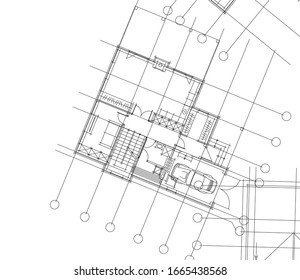 planos arquitectónicos del plan de construcción de viviendas